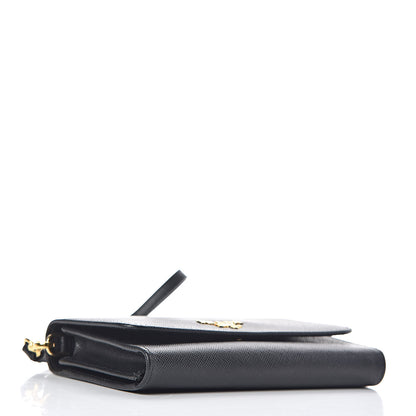 Prada Saffiano Metal Wristlet Black 4 of 8