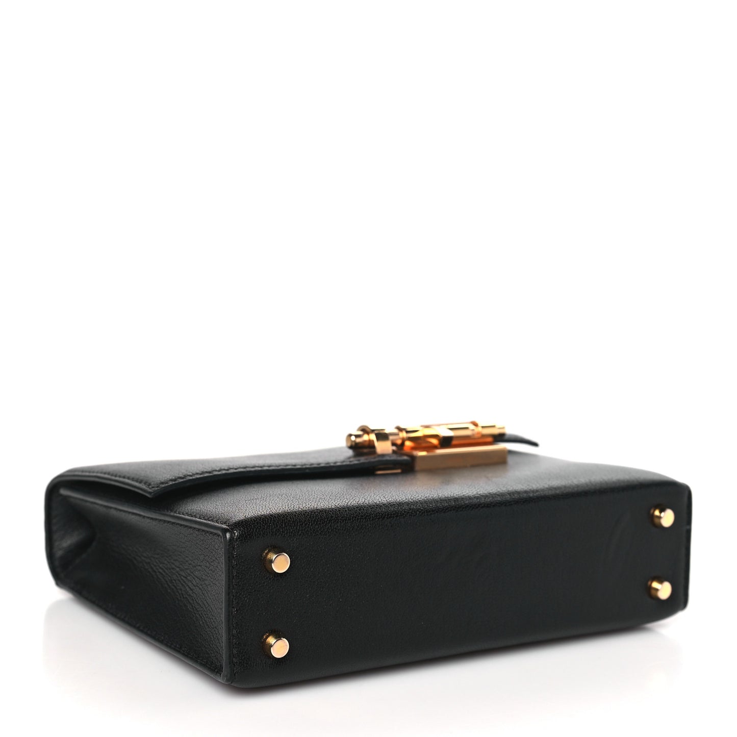 Chevre Mysore Mini Verrou Chaine Bag Black