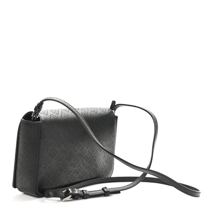 Burberry Calfskin Perforated Logo Hampshire Crossbody Black 3 of 9