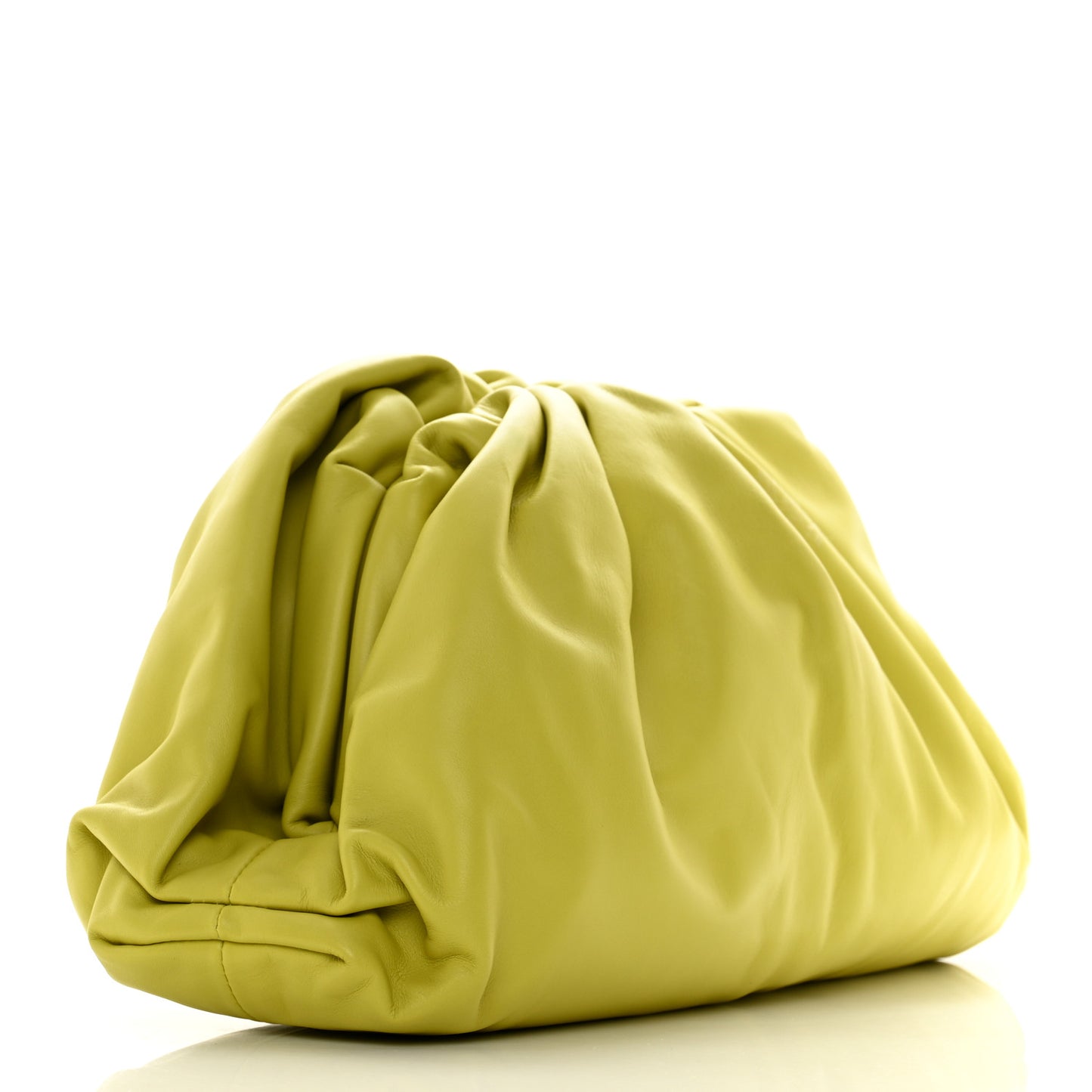 Smooth Butter Calf The Pouch Oversized Clutch Kiwi