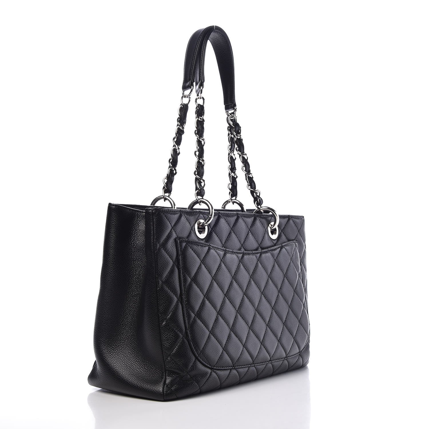 Chanel Caviar Quilted Grand Shopping Tote GST Black 3 of 8