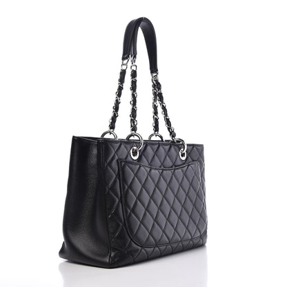 Chanel Caviar Quilted Grand Shopping Tote GST Black 3 of 8