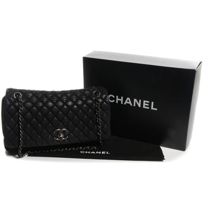 Chanel Iridescent Calfskin New Bubble Large Flap Dark Grey 5 of 9