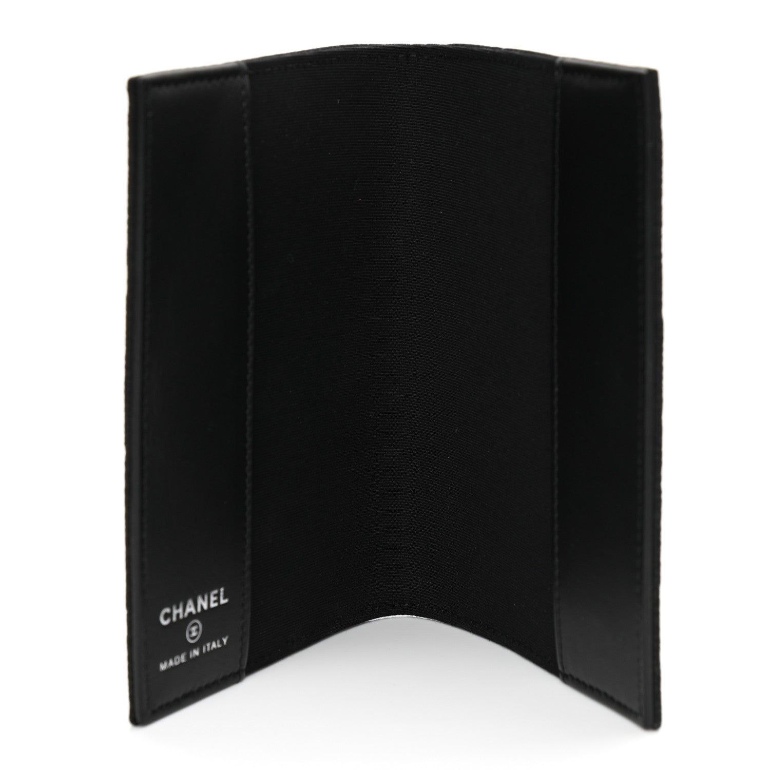 Chanel Iridescent Caviar Quilted Passport Holder Black 5 of 8