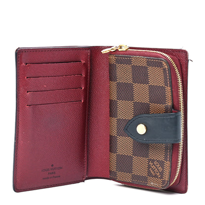 Louis Vuitton Damier Ebene Juliette Wallet Bordeaux Black 7 of 15