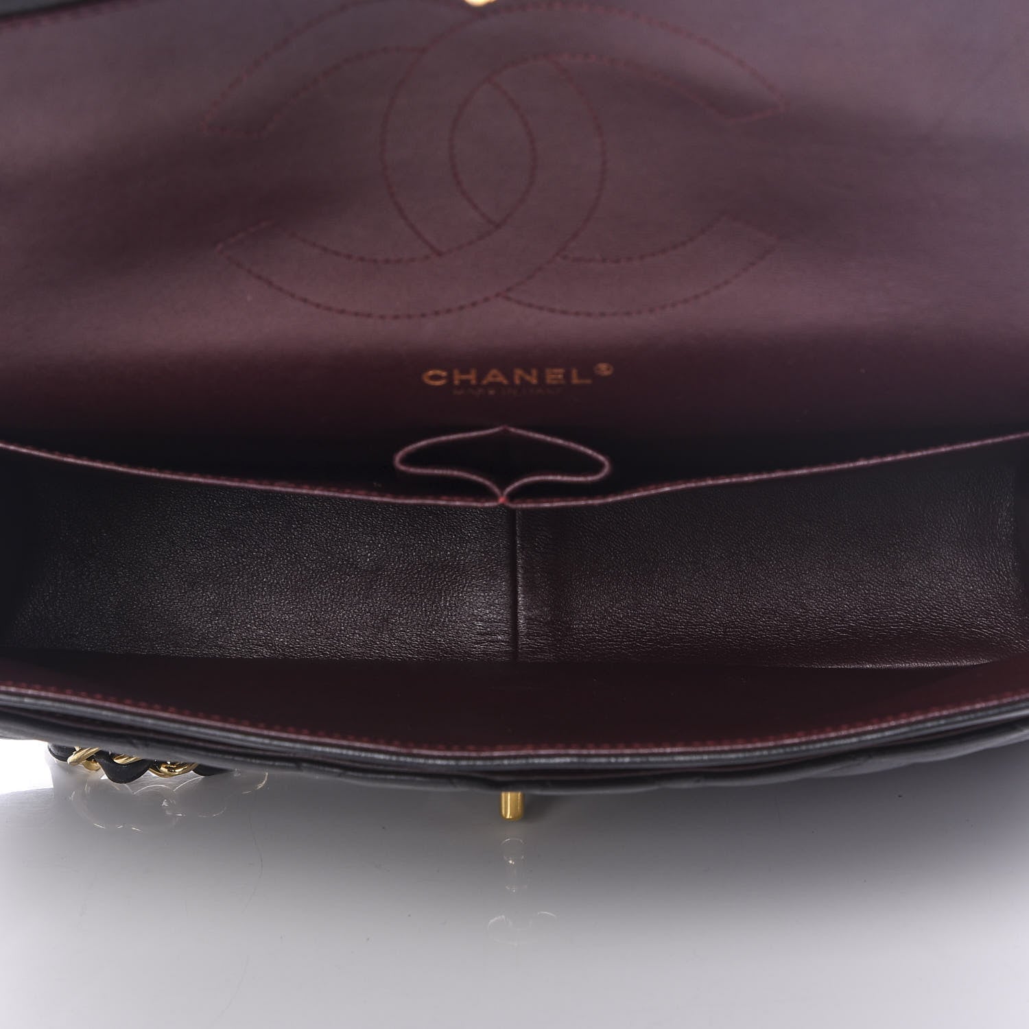 Chanel Lambskin Quilted Jumbo Double Flap Black 4 of 11