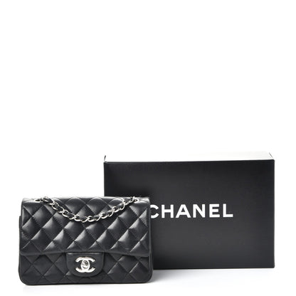 Chanel Lambskin Quilted Mini Rectangular Flap Black 8 of 8