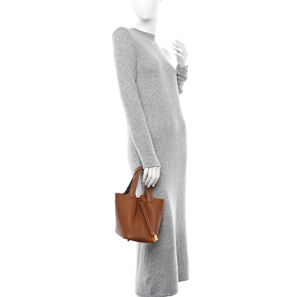 Hermes Taurillon Clemence Picotin Lock 18 PM Gold 2 of 13