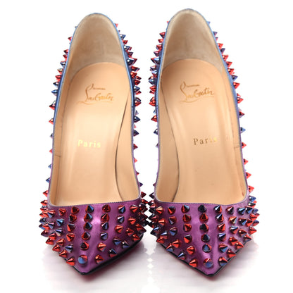 Christian Louboutin Patent Scarabe Follies Spikes 120 Pumps 38.5 Rose Digitale 5 of 10