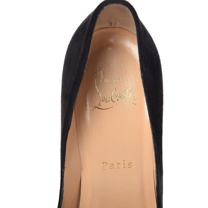Christian Louboutin Suede Pigalle Follies 100 Pumps 36.5 Black 7 of 11