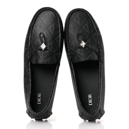 Christian Dior CD Diamond Odeon Driver Moccasins 43 Black 2 of 16