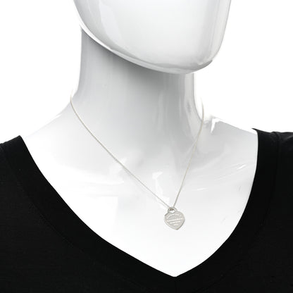 Tiffany Sterling Silver Small Return to Tiffany Heart Pendant Necklace 2 of 4
