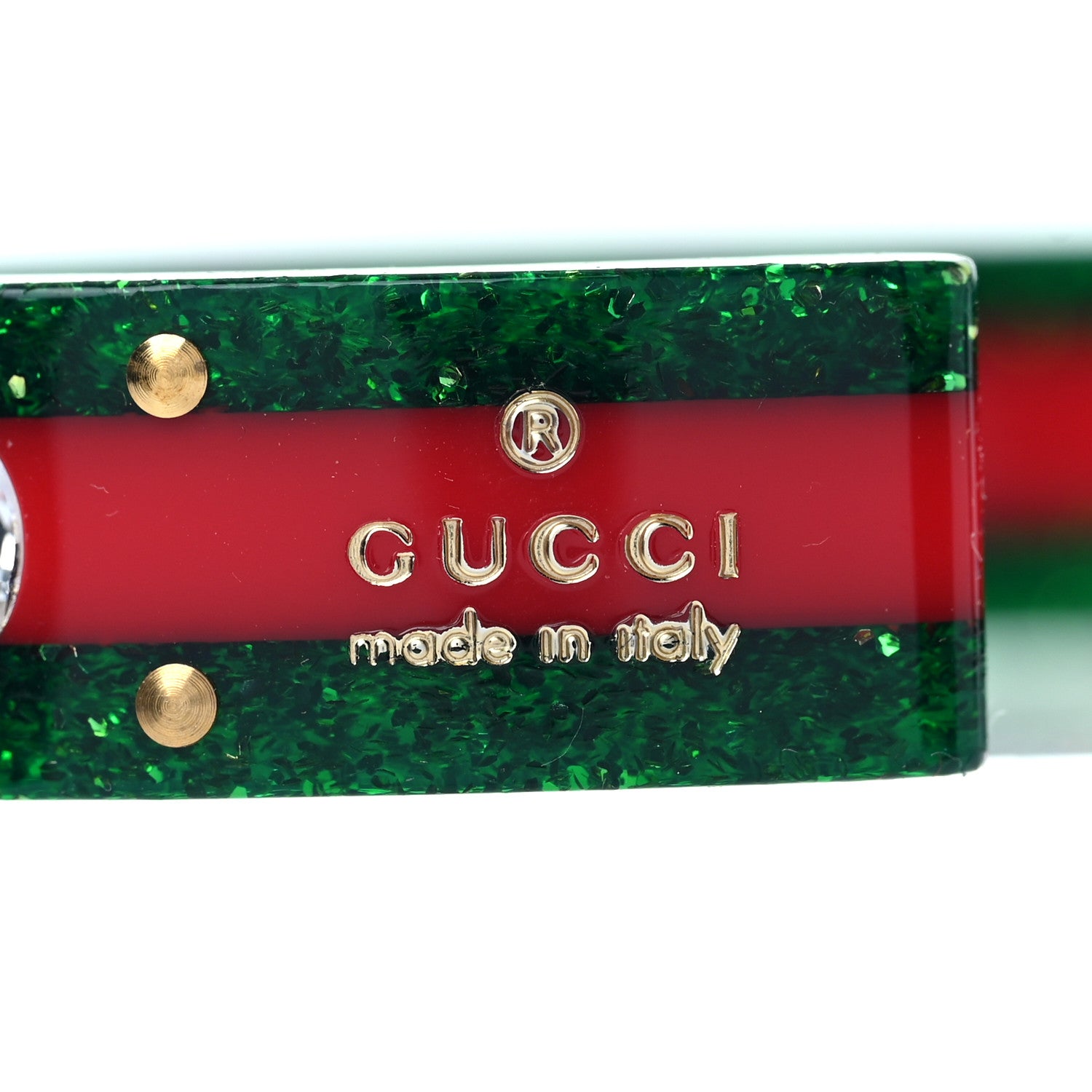 Gucci Crystal Web Cuff 18 Green Red 4 of 4