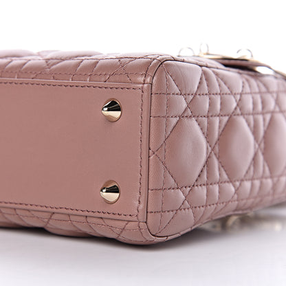 Christian Dior Lambskin Cannage Small Lucky Badges My Lady Dior Petale Brique 10 of 11