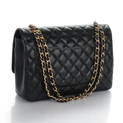 Chanel Caviar Quilted Maxi Double Flap Black 3 of 10