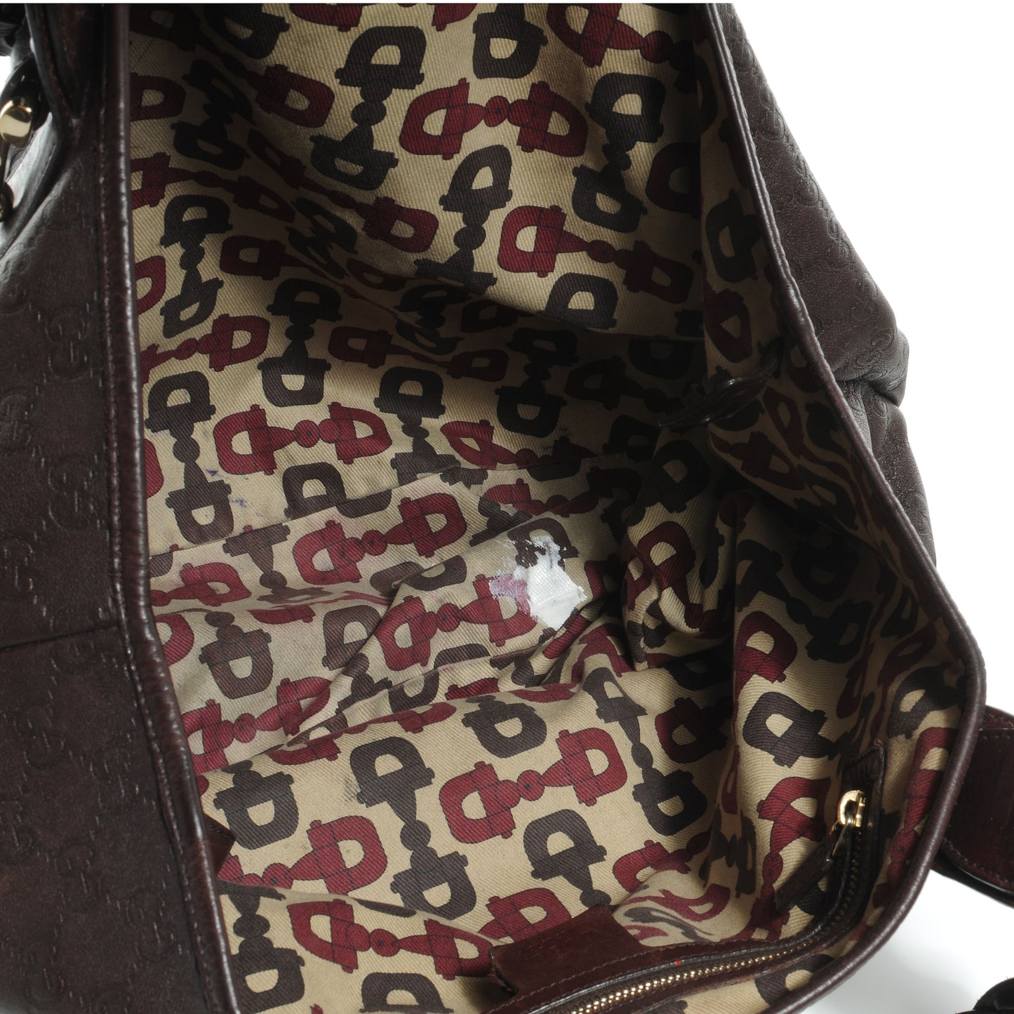 Guccissima Medium Pelham Tote Chocolate Brown