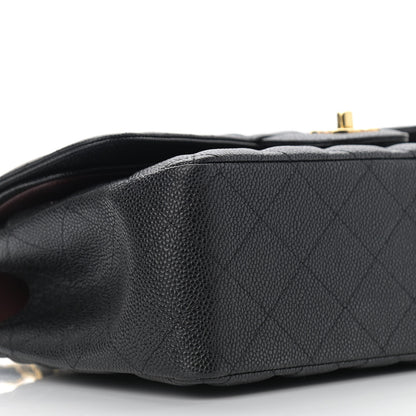 Chanel Caviar Quilted Jumbo Double Flap Black 8 of 10