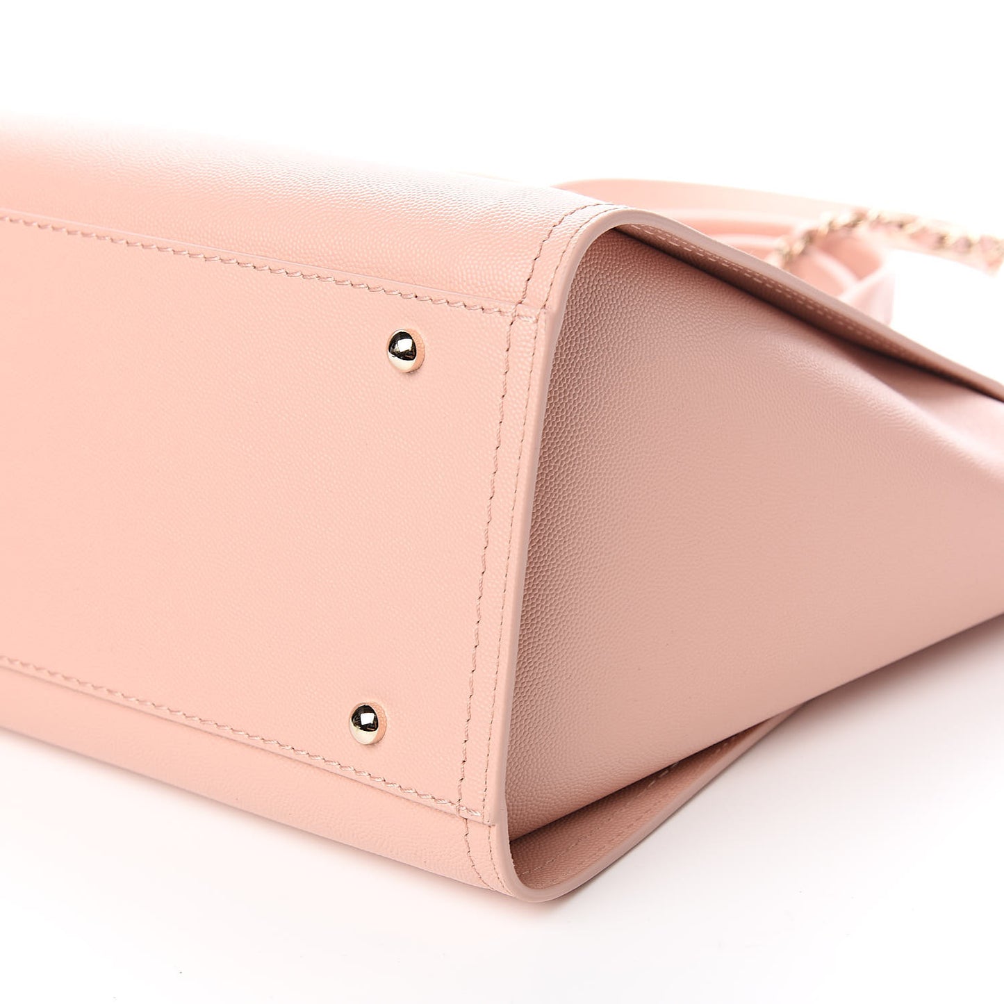 Caviar Small Studded Deauville Tote Light Pink