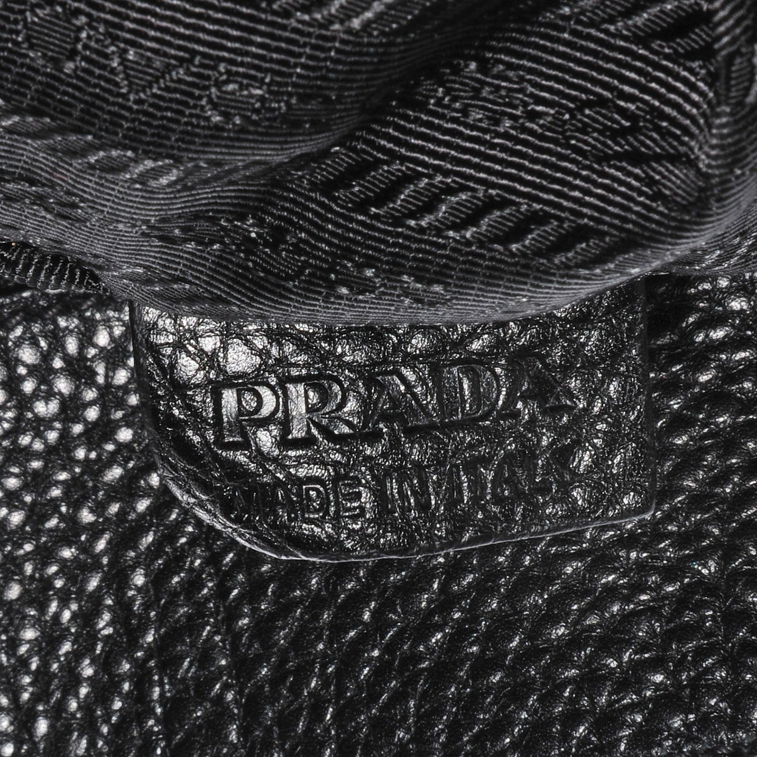 Prada Vitello Daino Shoulder Bag Black 9 of 10