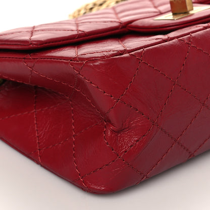 Chanel Aged Calfskin Quilted 2.55 Reissue Mini Flap Red 9 of 11