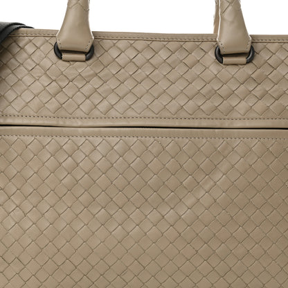 Bottega Veneta Calfskin Leggero Intrecciato Briefcase Mink 8 of 11
