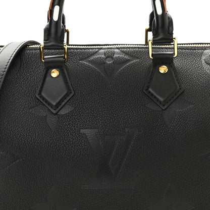 Louis Vuitton Empreinte Monogram Giant Wild At Heart Speedy Bandouliere 25 Black 6 of 9