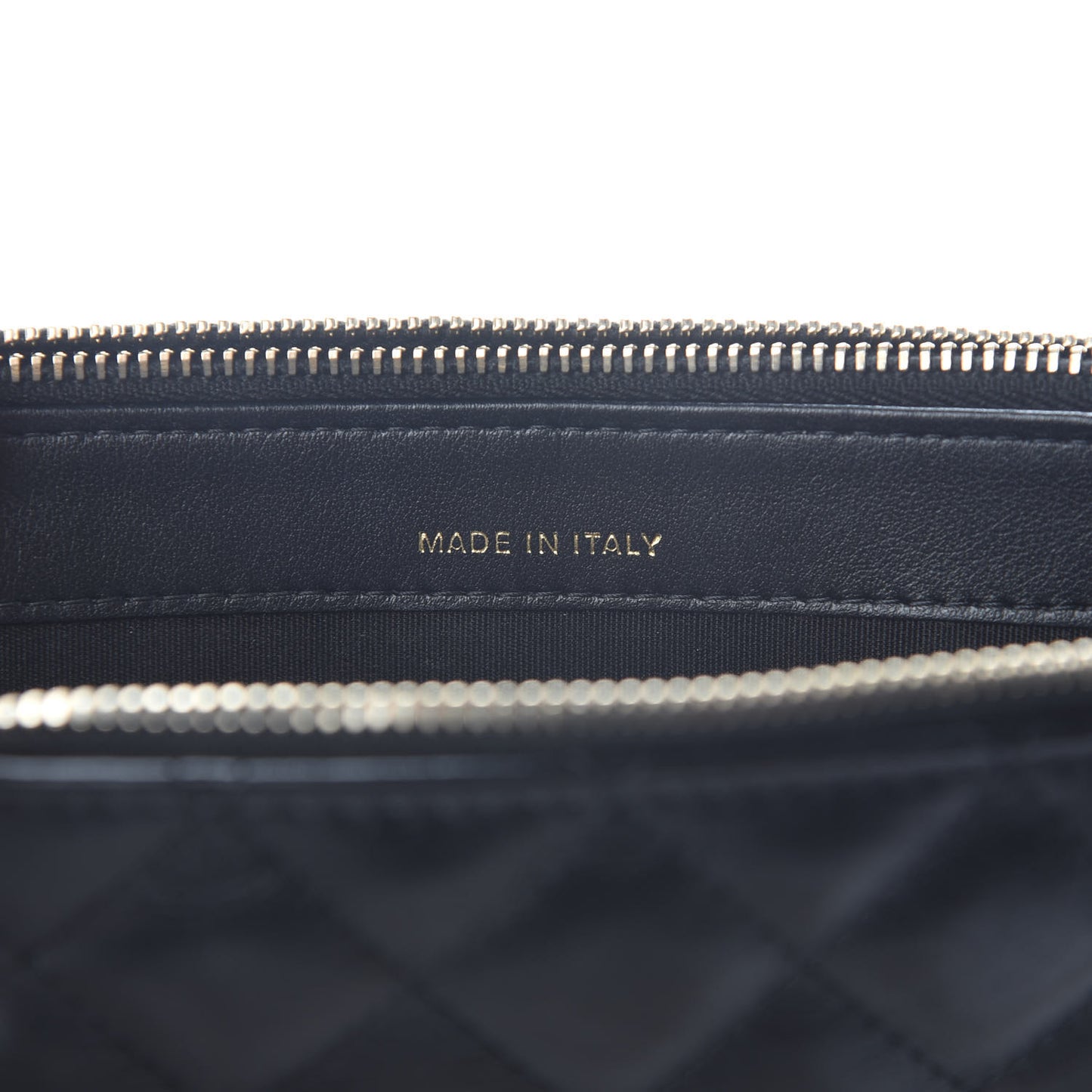 Calfskin Quilted Pearl Small Clutch With Chain Black