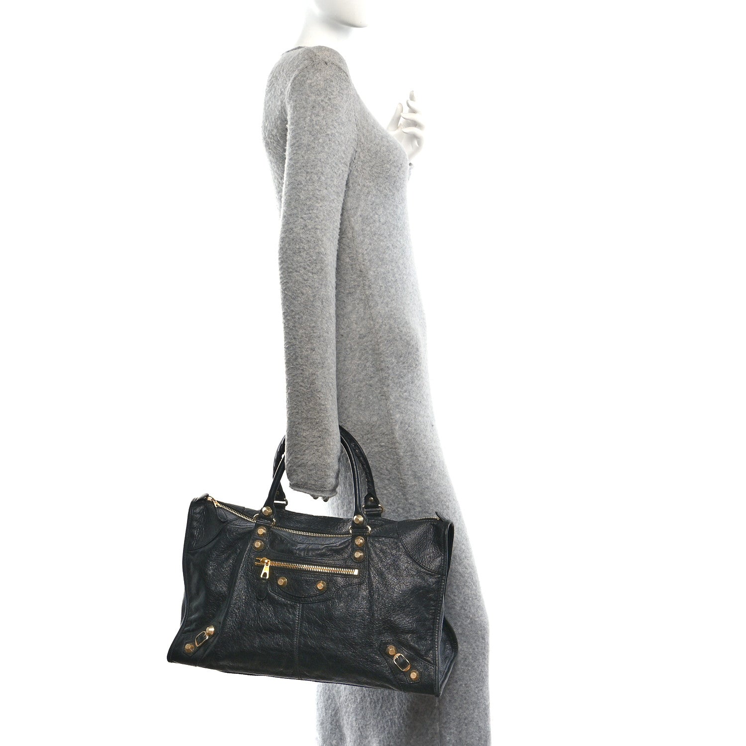 Balenciaga Agneau Giant 12 Gold Hardware Work Black 2 of 12