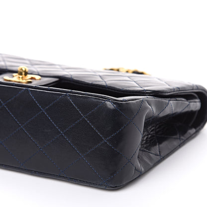Chanel Lambskin Quilted Medium Double Flap Navy 10 of 17