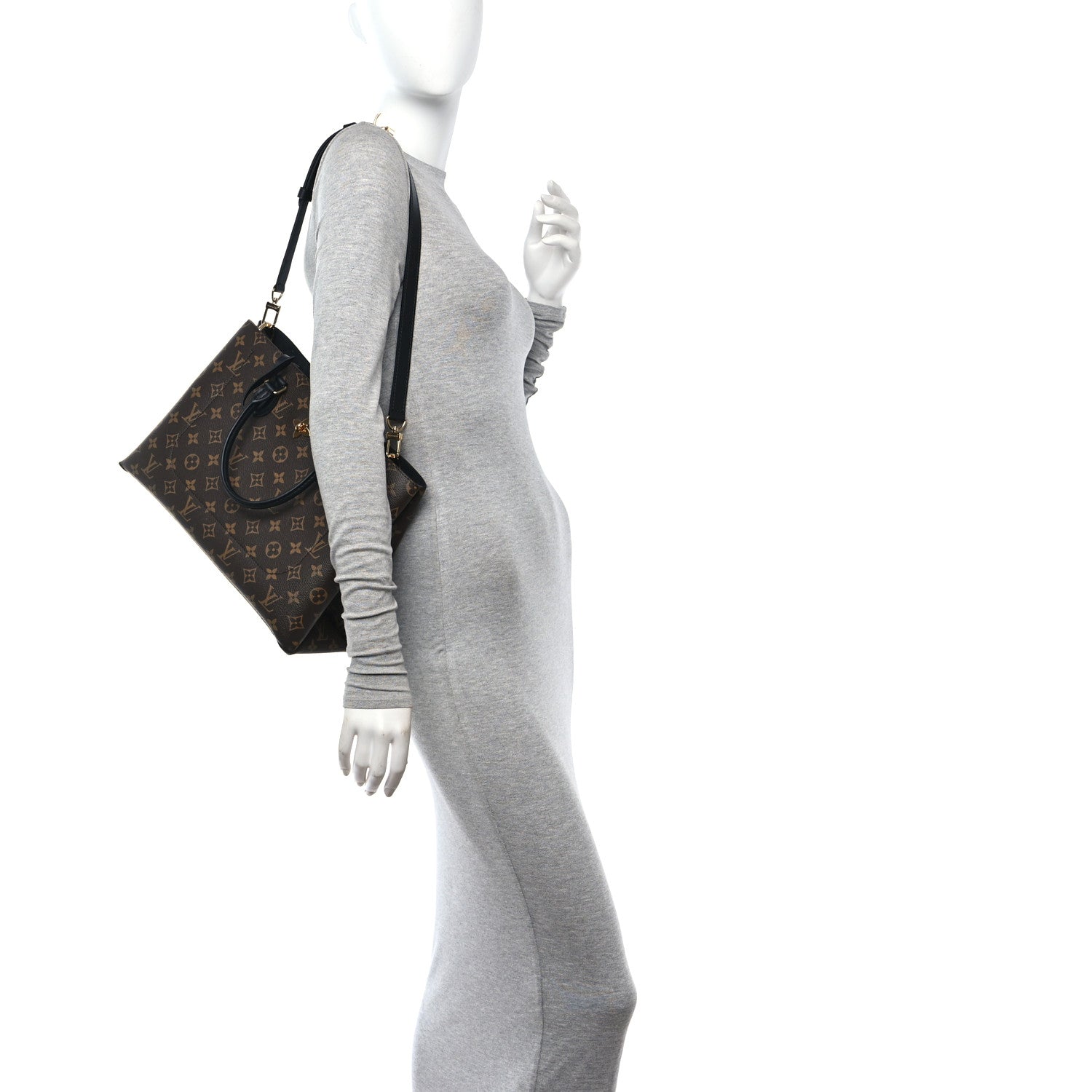 Louis Vuitton Monogram Flower Tote Black 2 of 11