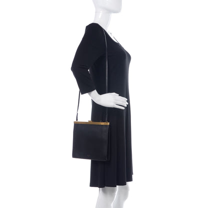 Celine Smooth Calfskin Mini Clasp Bag Black 2 of 10