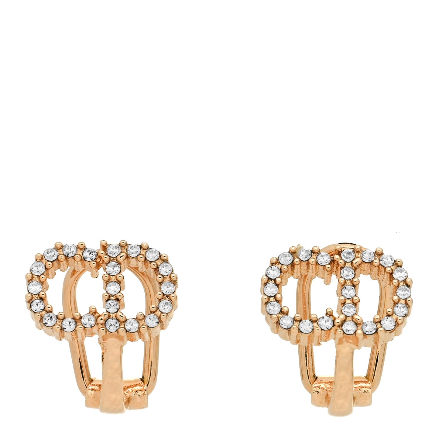 Crystal Clair D Lune Clip On Earrings Gold