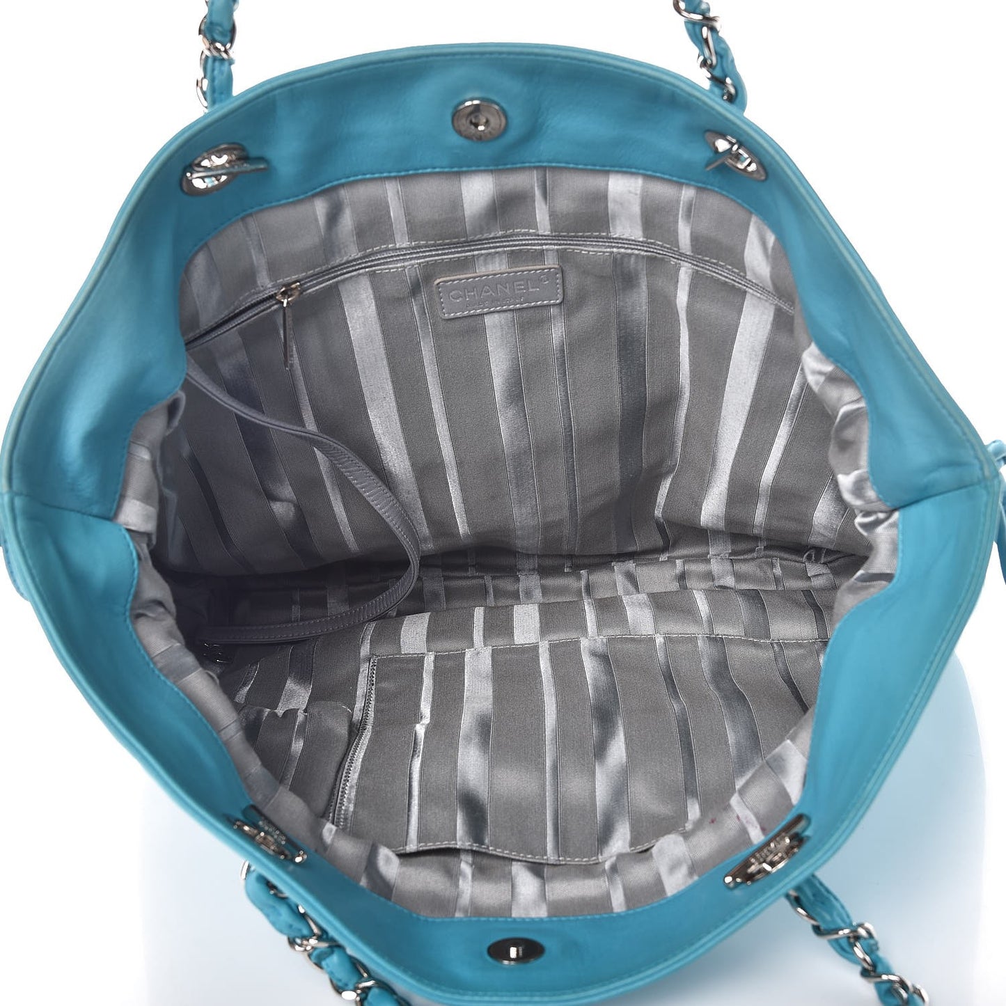 Lambskin CC Disc Tote Turquoise