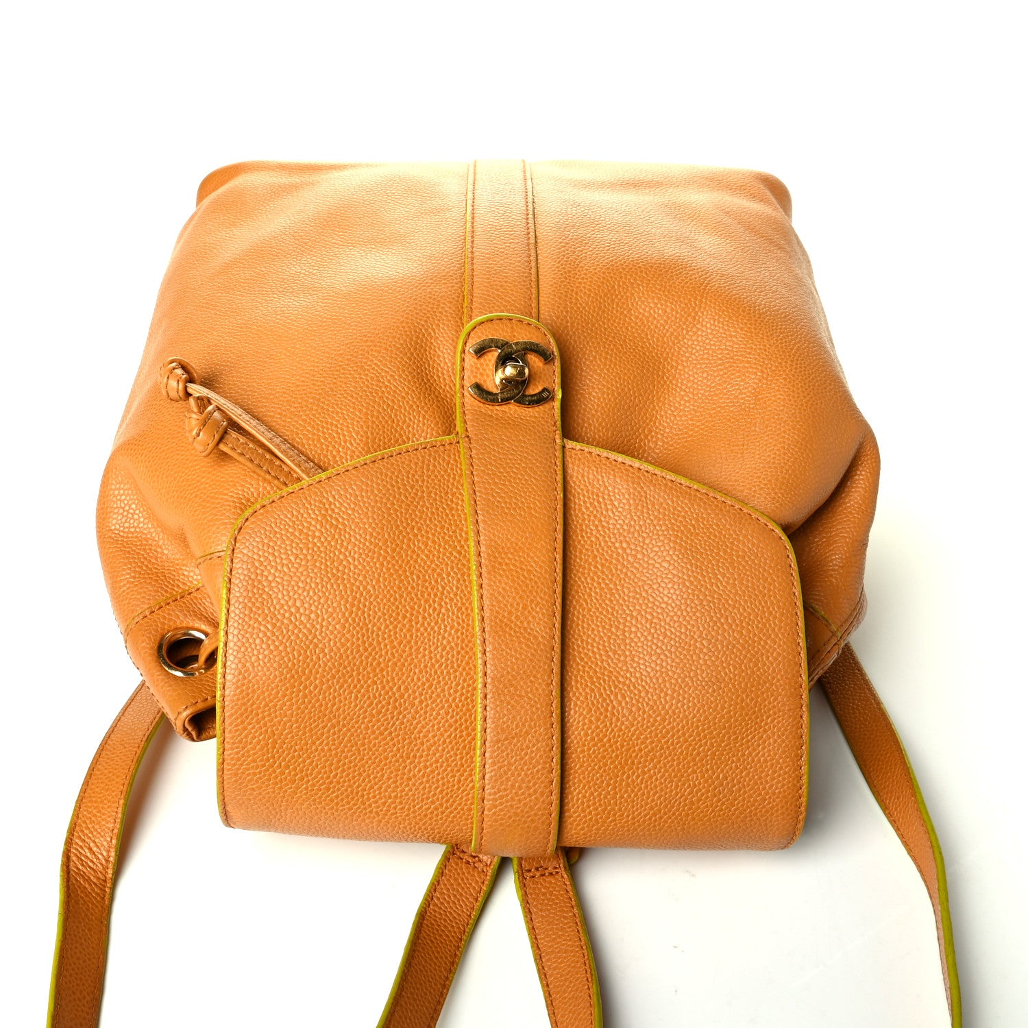 Chanel Caviar Drawstring Backpack Tan 7 of 7