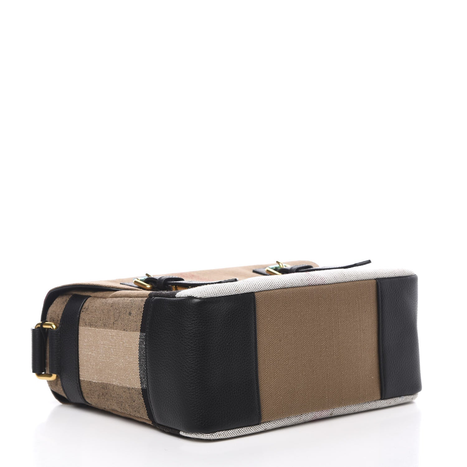 Burberry Canvas Mega Check Large Baildon Messenger Bag Black 4 of 11