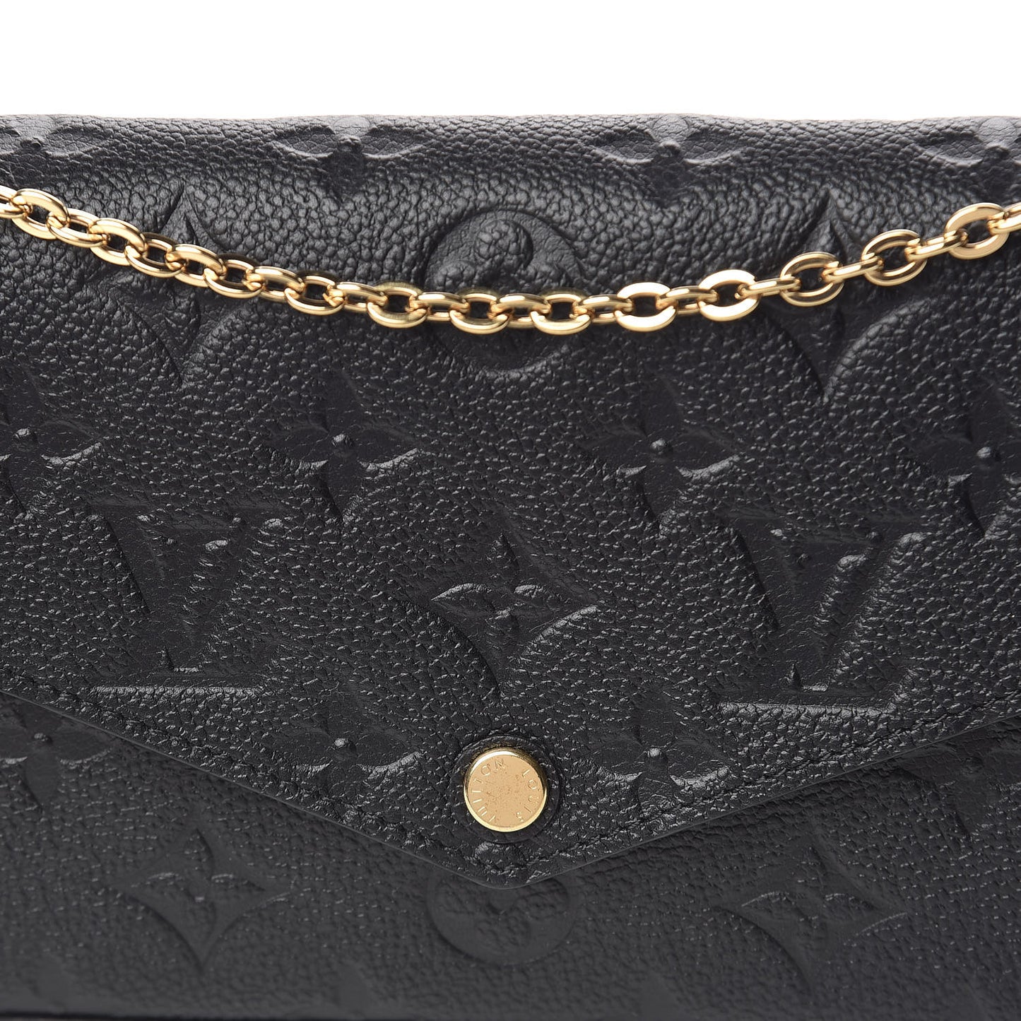 Empreinte Pochette Felicie Chain Wallet Black