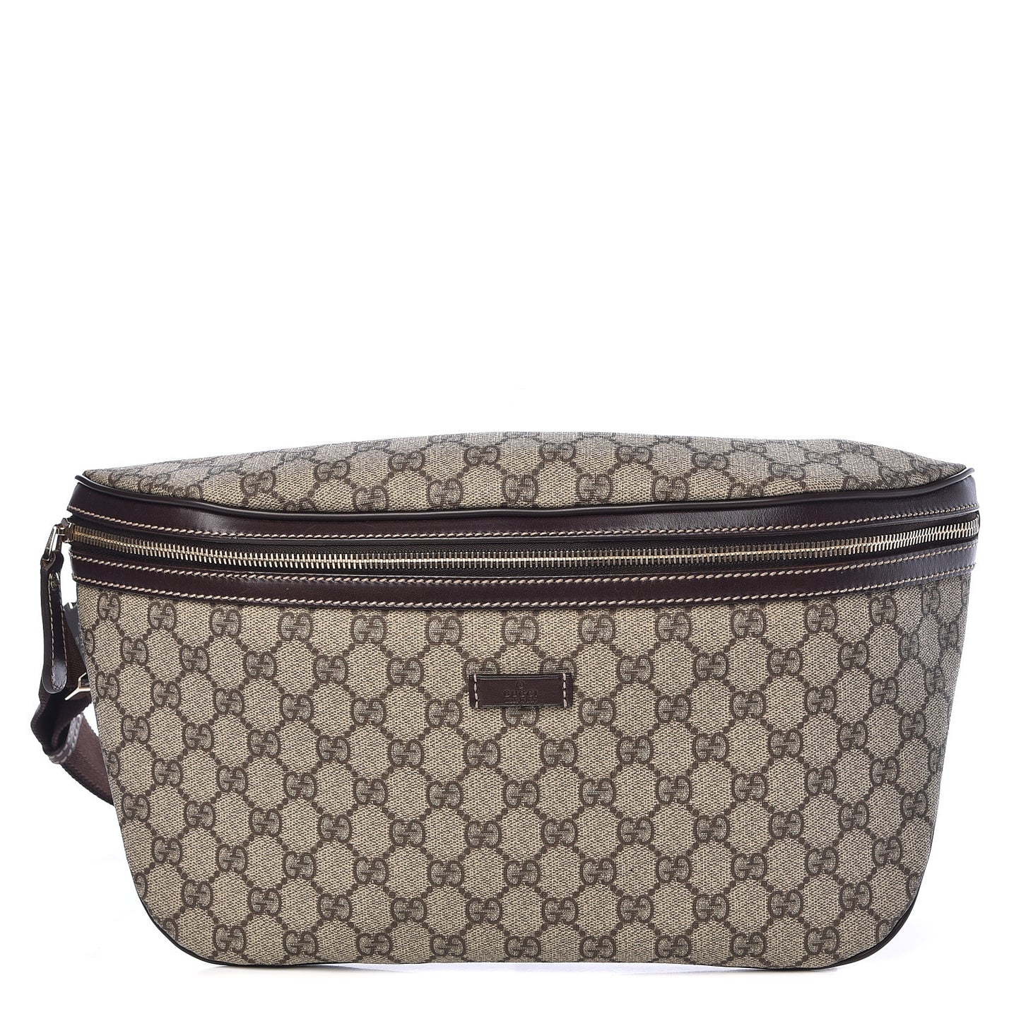 GG Plus Monogram Belt Bag Dark Brown