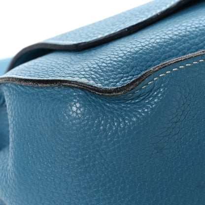 Hermes Taurillon Clemence Jypsiere 34 Blue Jean 9 of 17