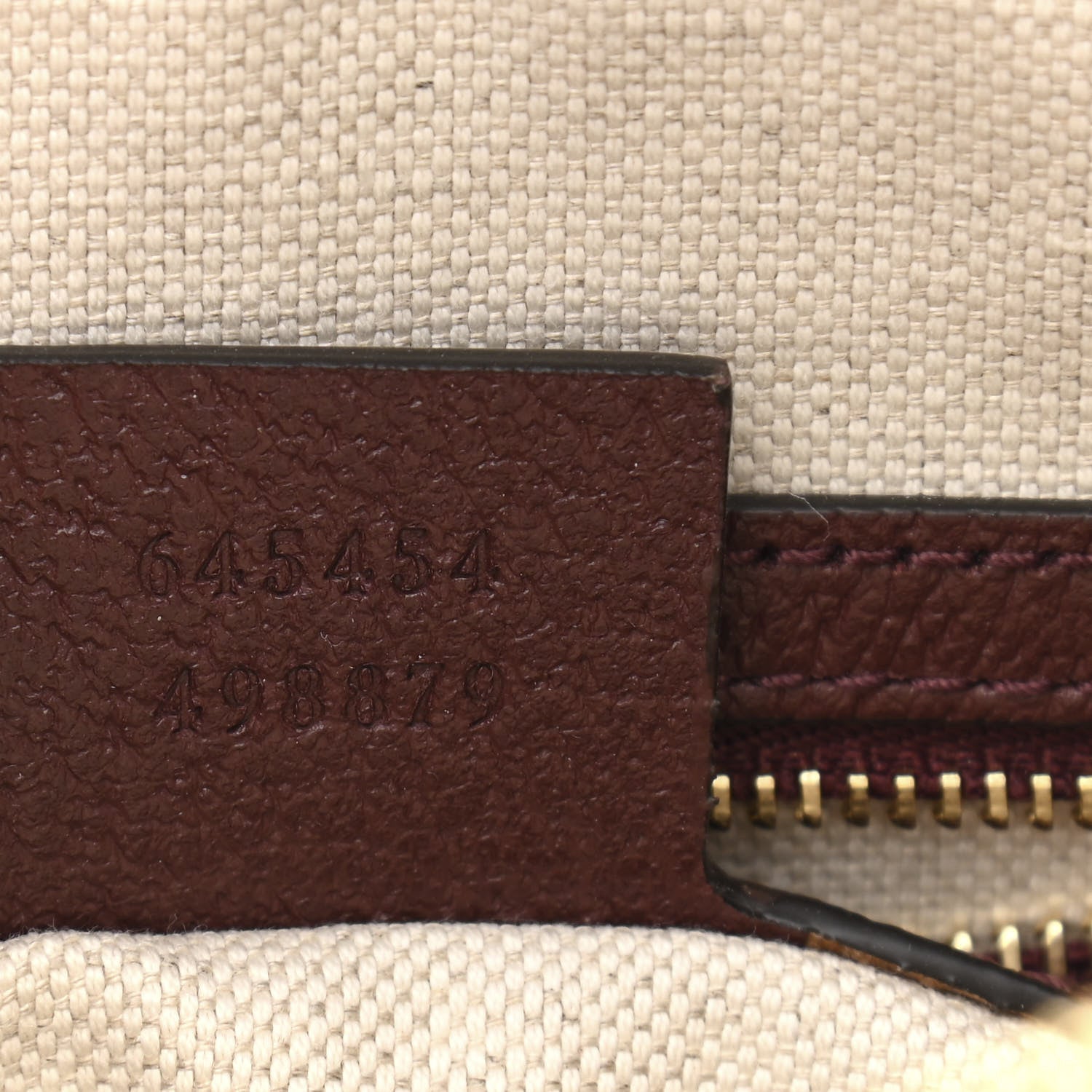 Gucci Monogram Textured Dollar Calfskin Small Horsebit 1955 Shoulder Bag Sahara Rubino Chardonnay 7 of 10