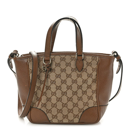 Gucci Monogram Small Bree Tote Beige Tabacco 1 of 10