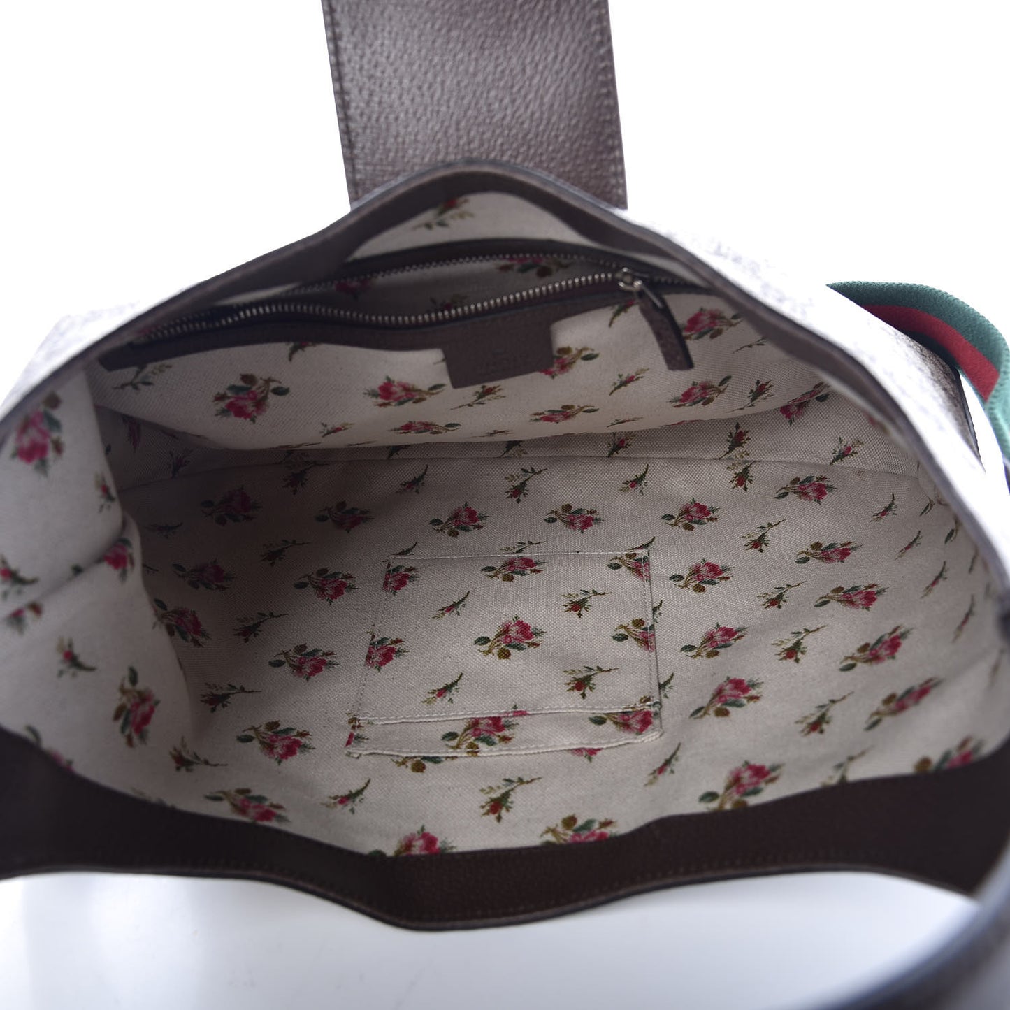 GG Supreme Monogram Web Medium Dionysus Hobo Brown