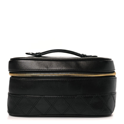 Chanel Lambskin Vanity Cosmetic Case Black 1 of 9