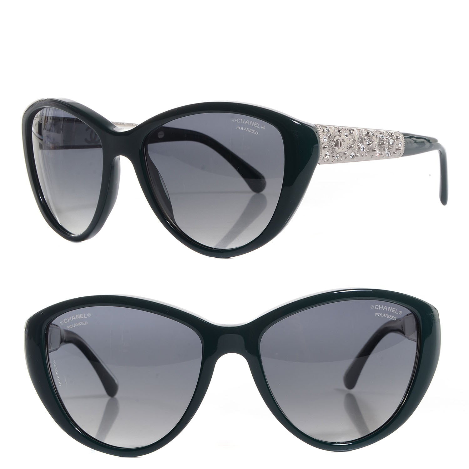 Chanel Cat Eye Bijoux Sunglasses 5298 B Green 1 of 9