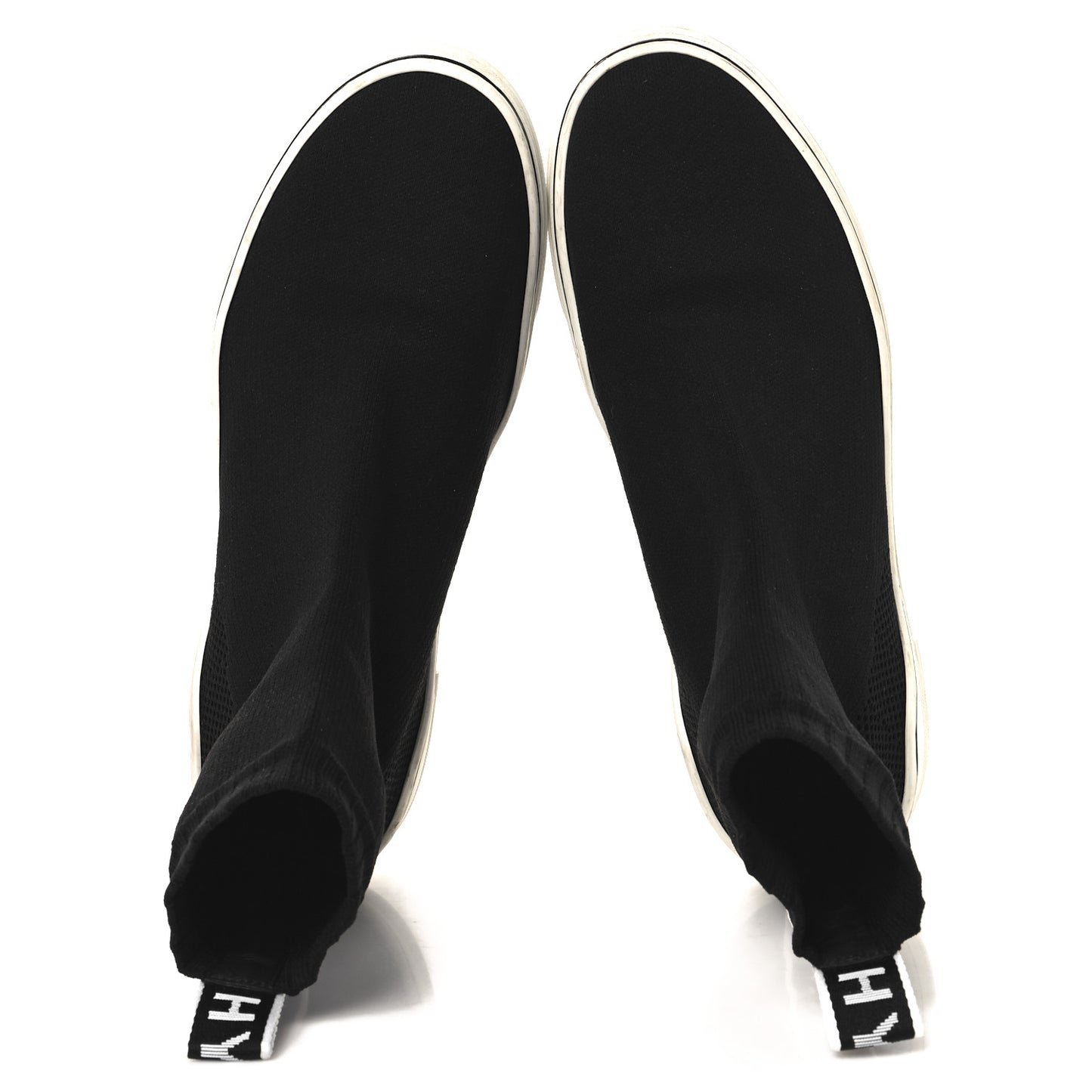 Technical Canvas Knit Mens George V Sock Sneakers 40 Black