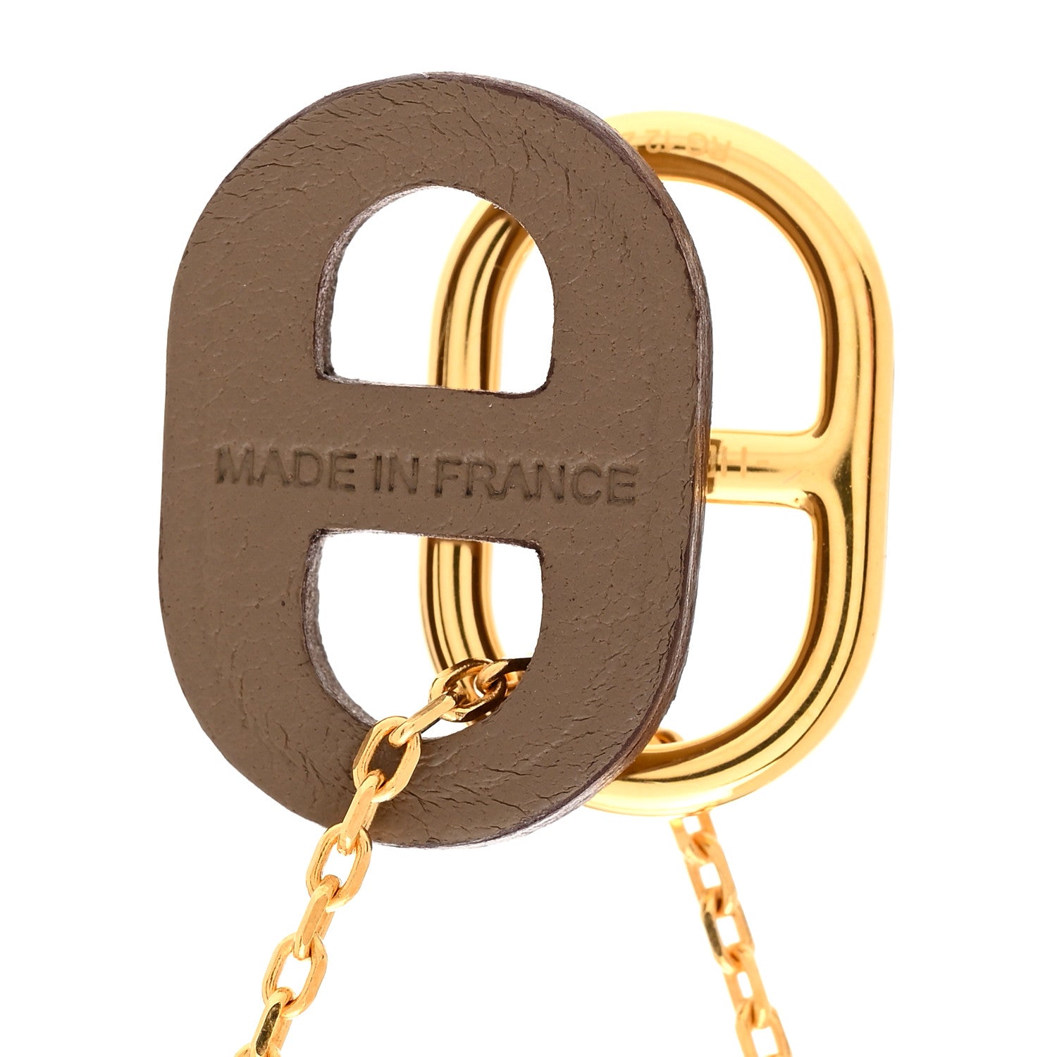 Hermes Swift O'Maillon Pendant Necklace Etoupe 5 of 7