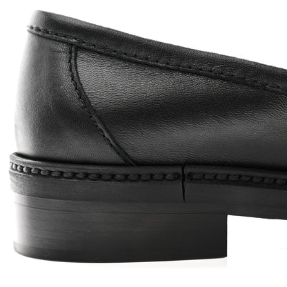 Chanel Lambskin Quilted CC Turnlock Loafers 37 Black 10 of 12