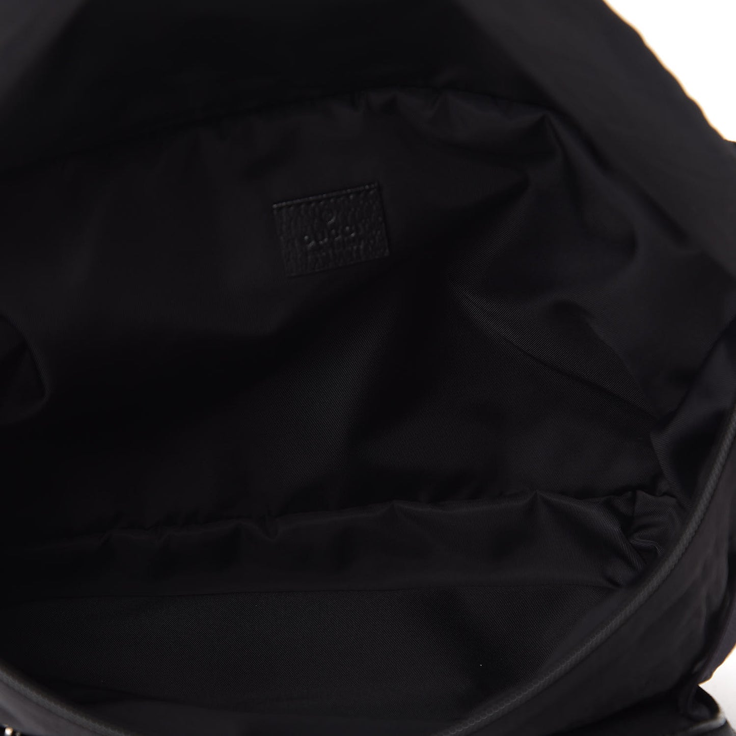 Nylon 80s Logo Patch Belt Bag Black