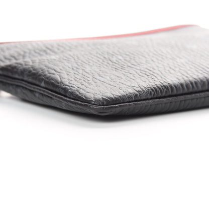 MCM Visetos Crossbody Pouch Black Red 9 of 10