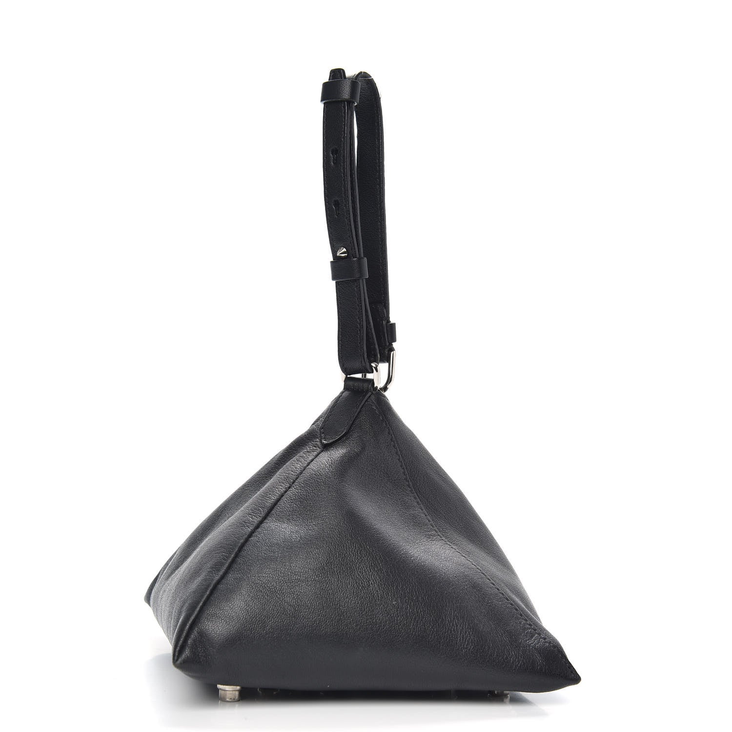 Givenchy Lambskin Studded Triangle Wristlet Black 3 of 7