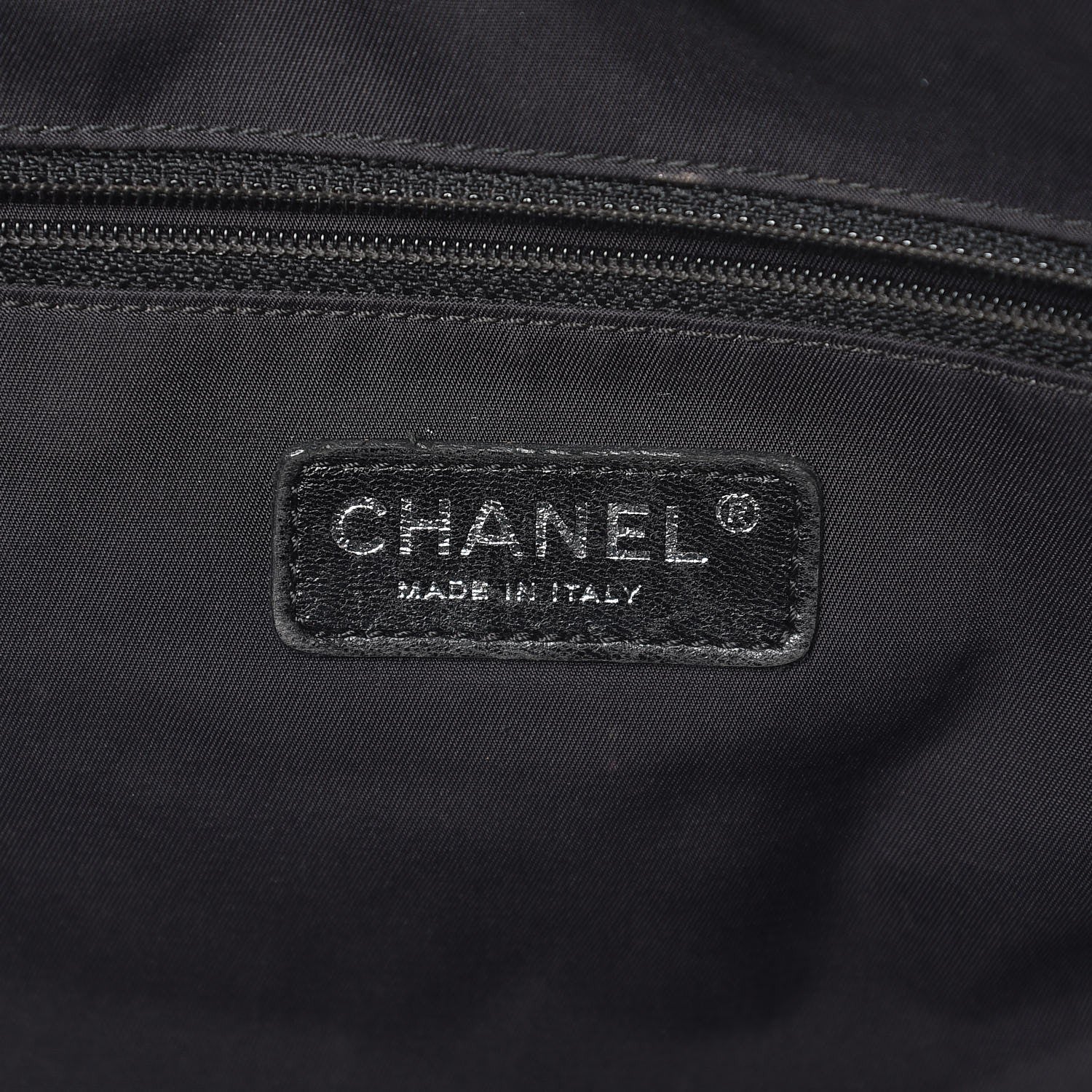 Chanel Coated Canvas Paris Biarritz Satchel Black 6 of 9
